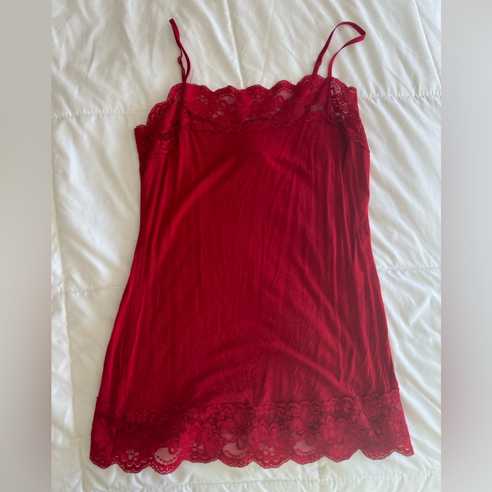 Red Lace Cami